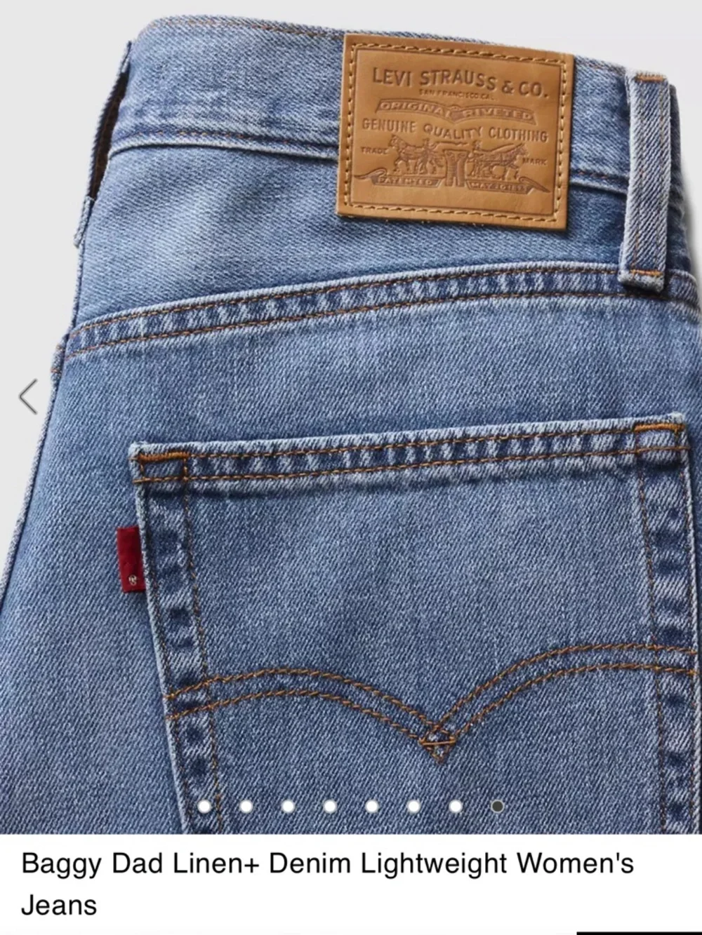 Levi's Baggy Dad Jeans in Heavy Check Wash - Picture 5 of 13